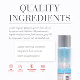 System JO H20 Water Based Warming Lubricant 30ml Water Based Lubes